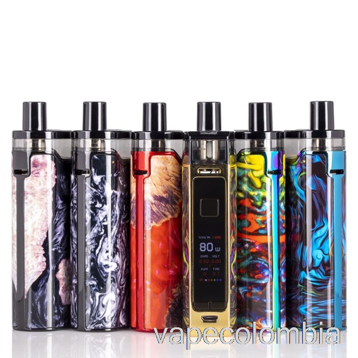 Vape Recargable Smok Rpm 80 Pod Mod Kit Fibra De Carbono Negro